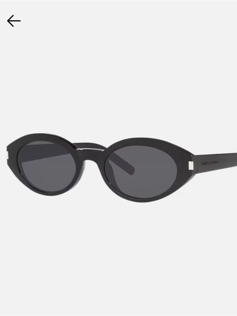 Saint Laurent 567 Black Cat-Eye Sunglasses with Dark Lenses - Picture 4 of 13
